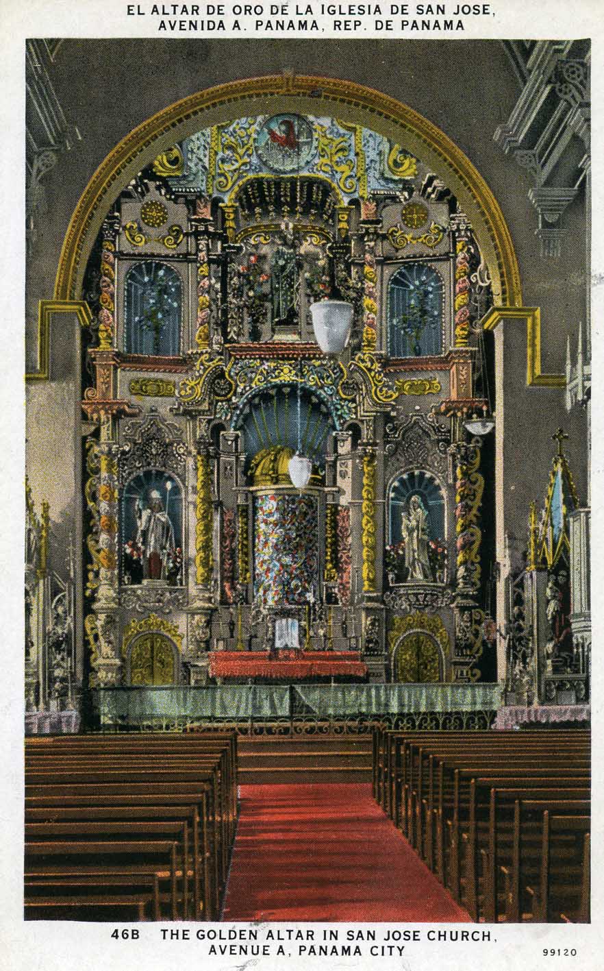 Iglesia San José golden altar Panama City colonial church