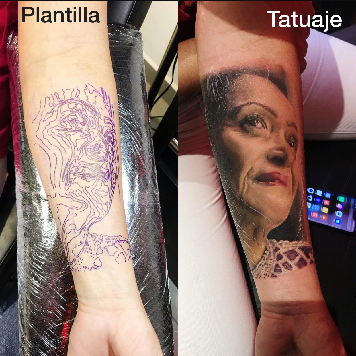 Pangea Ink portrait realism face tattoo